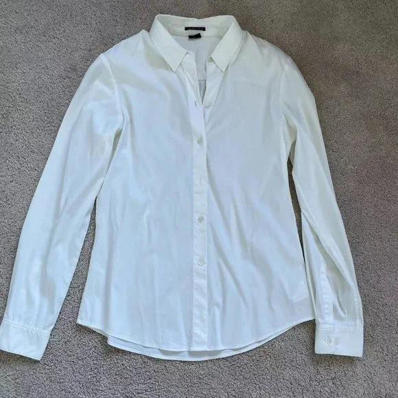 Theory Tenia Button Down Blouse (Size S/P/T) - Picture 3 of 5